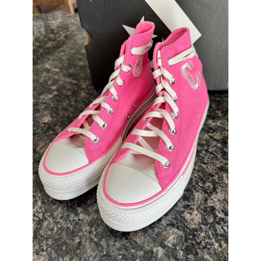 Converse CTAS Lift Hi Oops Pink Platform Sneakers A07141C‎ Womens 6